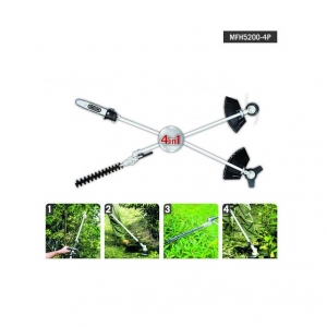 Set motocoasa pe benzina 4 in 1 MFH5200-4P Scheppach 5904804903, 1.8 Cp [1]