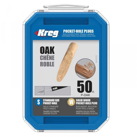 Scule multifunctionale si accesorii - Set mufe pentru gauri in lemn Kreg P-OAK, 50 bucati