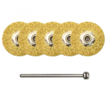 Set perii din bronz, slefuire metal Proxxon 28962, Ø22 mm, 6 piese [1]