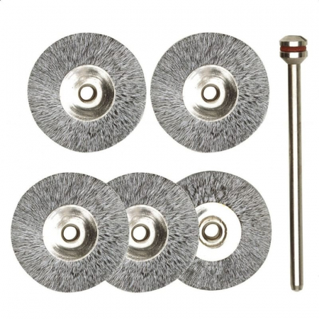 Set perii din otel, slefuire metal Proxxon 28952, Ø22 mm, 6 piese [1]