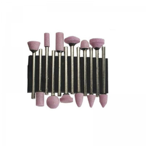 Accesorii polizoare drepte - Set pietre pentru slefuire Wert 6212, 12 piese