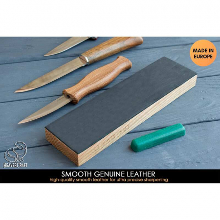 Set strop din piele si compus pentru ascutit cutite BeaverCraft LS4CP1, 2 piese [1]