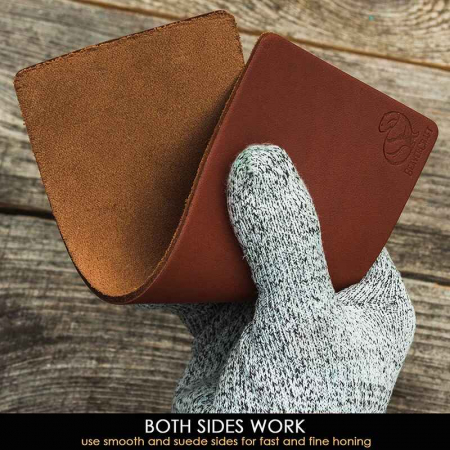 Set strop din piele si compusi pentru ascutit cutite BeaverCraft LS2P11, 3 piese [1]