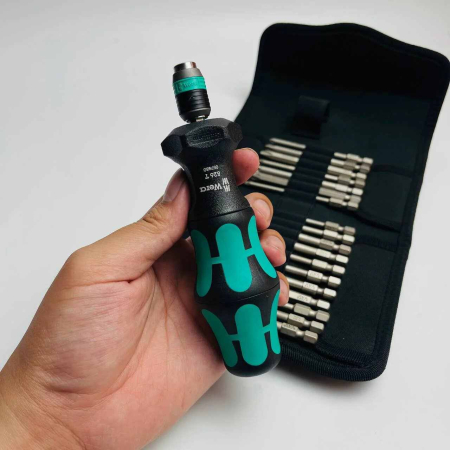 Set surubelnita si biti Kraftform Kompakt Turbo 1 Wera 05057482001, 19 piese [5]