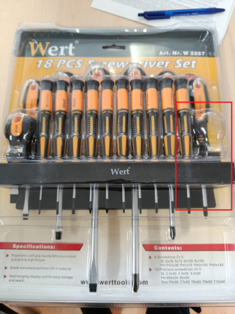 Set surubelnite Wert 2257, 18 piese [1]