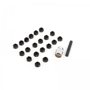 Set / trusa chei tubulare - Set chei antifurt roti Troy 26154, marimi 521-540, 22 piese