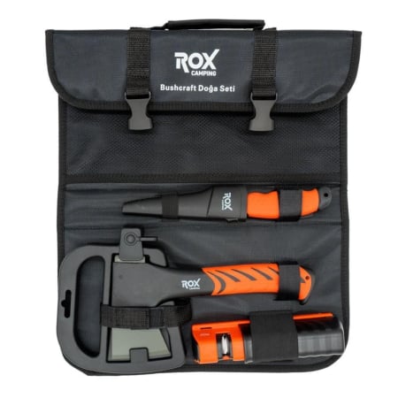 Macete & Cutite de Vanatoare - Set unelte pentru camping ROX Wood 153CAMP0172, 3 piese