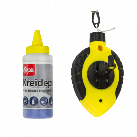 Ruleta de Masurat - Sfoara de trasat cu praf de creta Dema 21629, 30 m