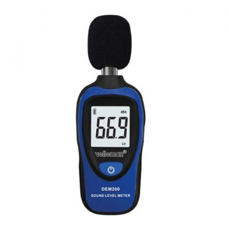 Aparate de masurat digitale & Telemetru laser - Sonometru Velleman DEM200, 30-130 dB