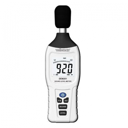 Aparate de masurat digitale & Telemetru laser - Sonometru Velleman DEM201, 30-130 dB