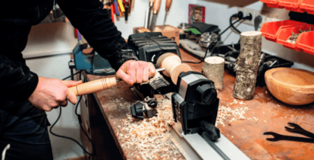 Strung pentru prelucrarea lemnului DM600VARIO Scheppach 5902305901, 550 W, 600 mm [6]