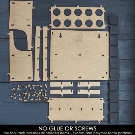 Suport pentru 10 cutite de cioplit in lemn BeaverCraft TH10 [2]