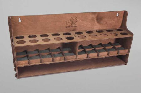 Suport pentru 20 cutite de cioplit in lemn BeaverCraft TH20 Dark [1]