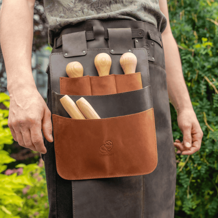 Suport pentru scule din piele BeaverCraft LC B0 01, 8 buzunare [5]