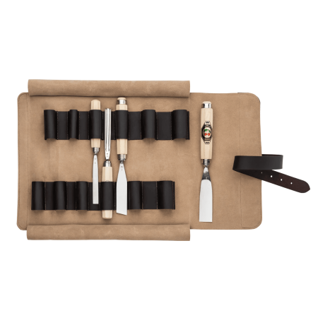 Suport pentru scule din piele intoarsa Kirschen 3574000, 12 buzunare [5]