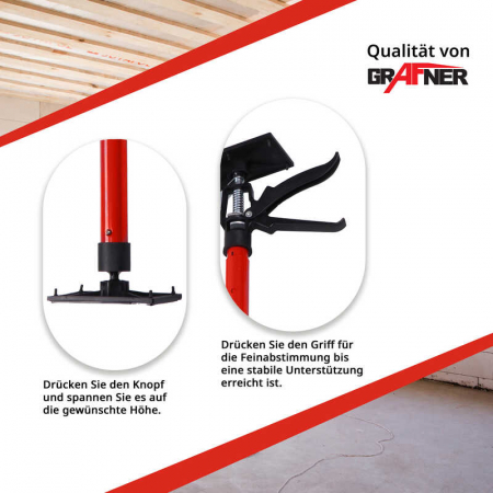 Suport telescopic pentru panouri rigips si lemn DS10825, 115 -290 cm [1]