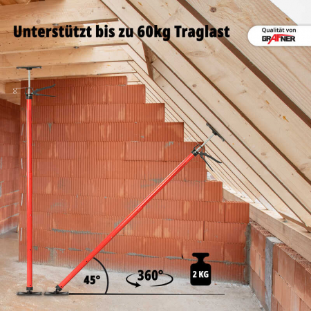 Suport telescopic pentru panouri rigips si lemn DS10825, 115 -290 cm [4]