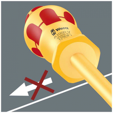 Surubelnita dreapta pentru electrician 1060 i Wera 05051587001, 5.5x225 mm [3]