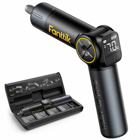 Bormasini & Masini de Gaurit - Surubelnita electrica cu acumulator plus biti S1 Apex Deluxe Fanttik S1APEX, 3.7 V, 2.5 Ah