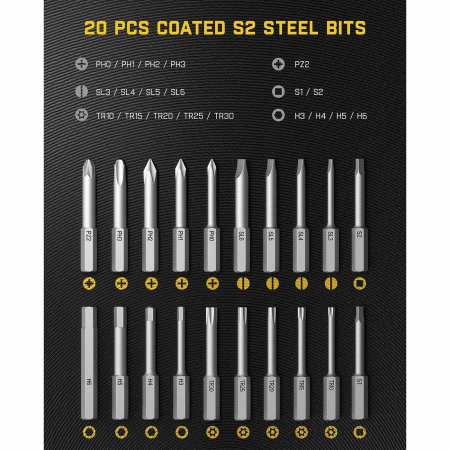 Surubelnita electrica cu acumulator plus biti S1 Apex Deluxe Fanttik S1APEX, 3.7 V, 2.5 Ah [2]