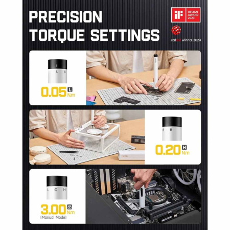 Surubelnita electrica cu acumulator plus biti E1 Max Fanttik NEXE1MAX, 3.7 V, 350 mAh, 53 piese [7]