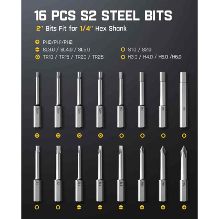 Surubelnita electrica cu acumulator plus biti Nex S1 Pro Fanttik KITNEXS1PRO, 5 V, 2 Ah [5]