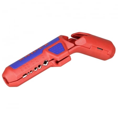 Clesti - Taietor de teava ondulata si dezizolator ErgoStrip Knipex 16 95 01 SB, Ø13-32 mm
