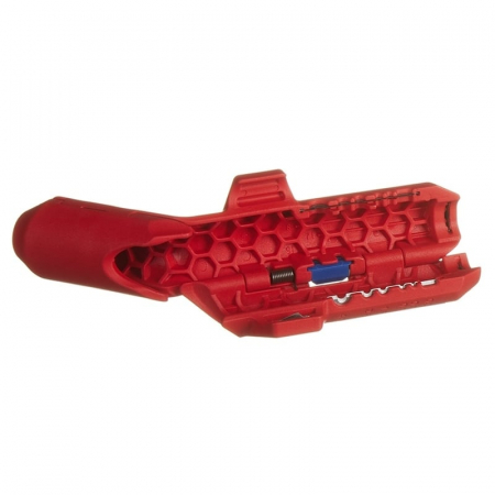 Taietor de teava ondulata si dezizolator ErgoStrip Knipex 16 95 01 SB, Ø13-32 mm [5]