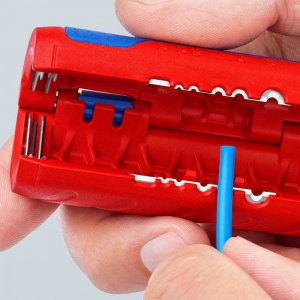 Taietor de teava ondulata si dezizolator Knipex 90 22 02 SB, Ø13-32 mm [7]