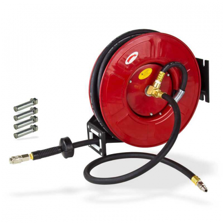 Scule Pneumatice - Tambur automat de perete cu furtun de aer DST 15 S Dema 54004, 15 m