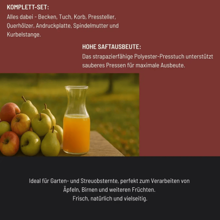 Teasc / presa manuala de struguri si fructe OP 47 Gude 30020, 47 litri [6]