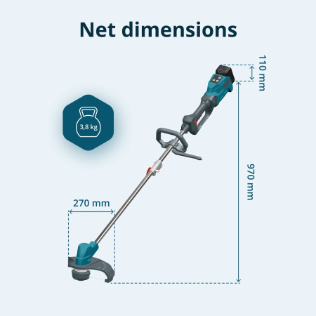 Trimmer de tuns iarbă cu acumulator KS BCT-20V [10]
