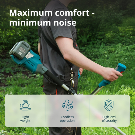 Trimmer de tuns iarbă cu acumulator KS BCT-40V [2]