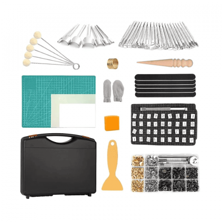 Set unelte prelucrare piele Troy 90018, 273 piese [1]