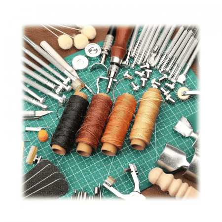 Set unelte prelucrare piele Troy 90018, 273 piese [10]