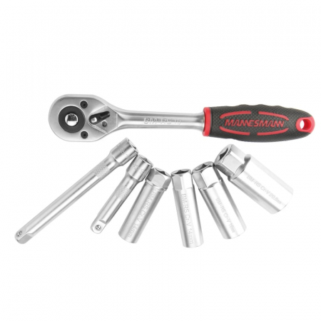 Trusa chei tubulare pentru bujii Mannesmann 00174, 7 piese [1]