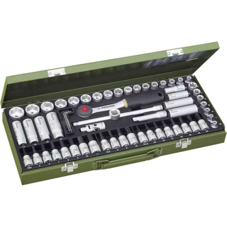 Set / trusa chei tubulare - Trusa chei tubulare Proxxon 23112, 3/8", 65 piese