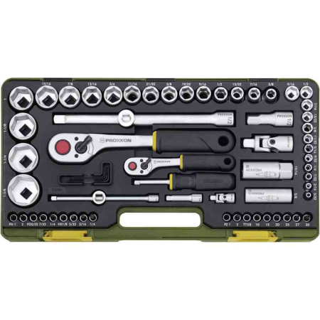 Trusa chei tubulare Proxxon 23294, 1/4"-1/2", 65 piese [2]