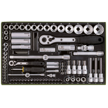 Trusa chei tubulare Proxxon 23640, 1/4"-1/2", 86 piese [5]
