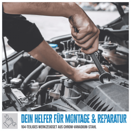 Trusa combinata de scule GWZK 104 Gude 39002, 104 piese [6]