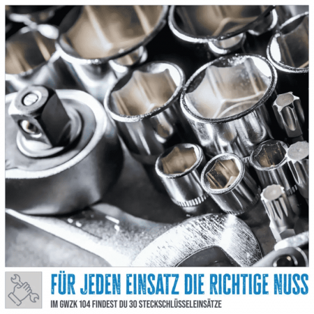 Trusa combinata de scule GWZK 104 Gude 39002, 104 piese [5]