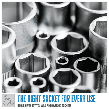 Trusa combinata de scule GWZK 157 Gude 39003, 157 piese [4]