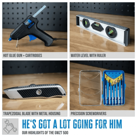 Trusa combinata de scule GWZK 500 Gude 39004, 500 piese [7]