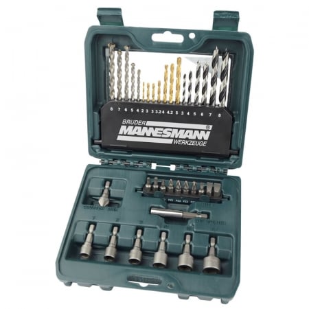Truse Scule - Trusa de burghie, tubulare si biti Mannesmann 54336, 36 piese