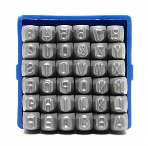 Trusa de poansoane cu litere si cifre Dema 18502, 4 mm, 36 piese [2]