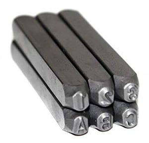 Trusa de poansoane cu litere si cifre Dema 18502, 4 mm, 36 piese [3]