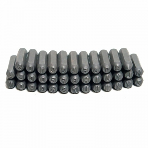 Trusa de poansoane cu litere si cifre cu perforator Dema 18506, 4 mm, 38 piese [3]