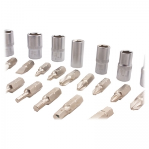 Trusa chei tubulare plus biti Troy 21948, Cr-V 1/4”, 28 piese [5]