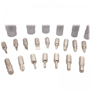 Trusa chei tubulare plus biti Troy 21948, Cr-V 1/4”, 28 piese [4]