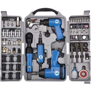 Set Pneumatic & Truse Unelte Pneumatice - Set scule pneumatice Gude 40401, 71 piese
